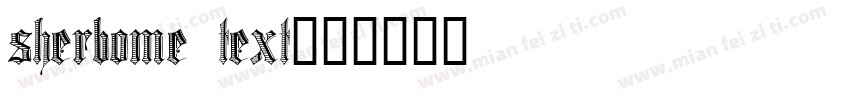 sherbome text字体转换